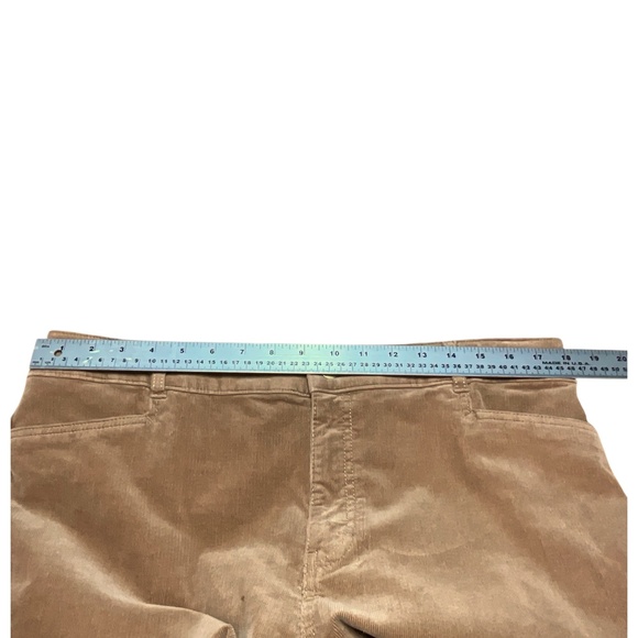 TALBOTS Cotton Stretch Corduroy Straight Leg Pants in Almond Buff US Sz 16P - Picture 7 of 12